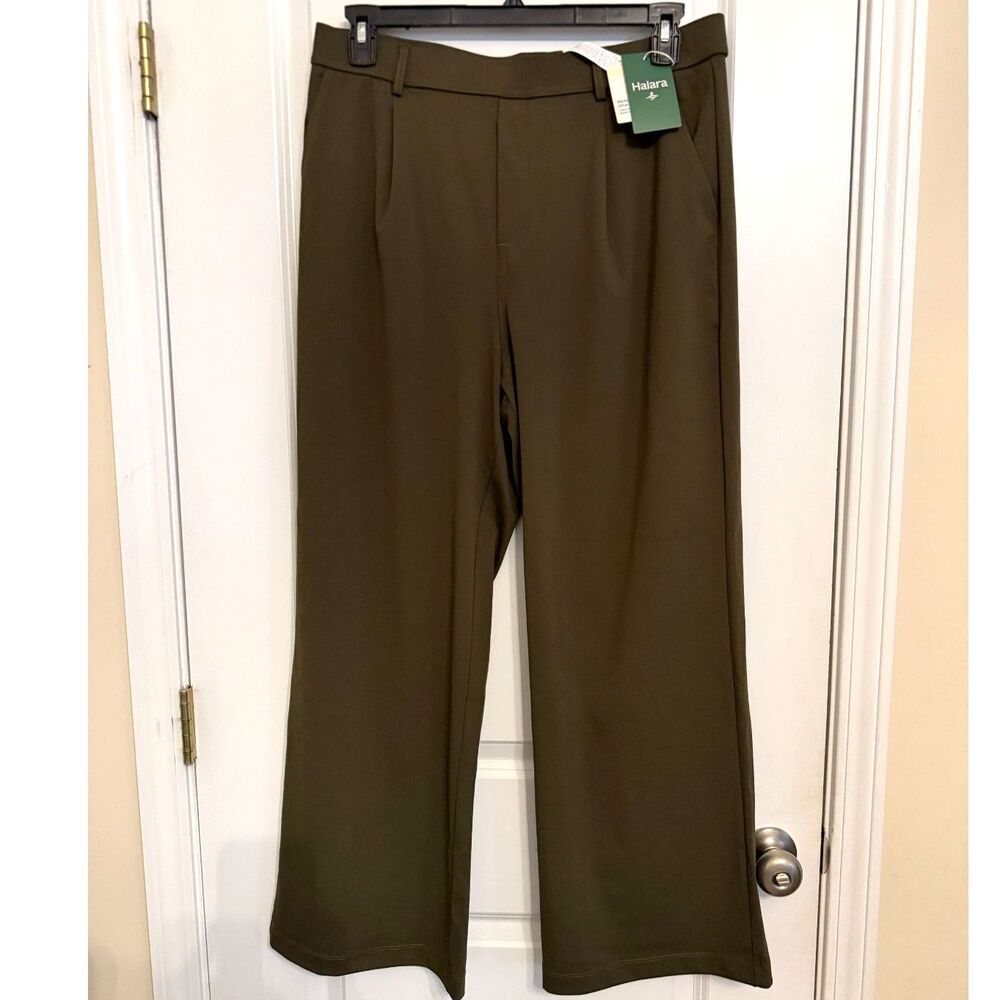 Halara Olive Green Wide Leg Dress Pants – Women’s XL